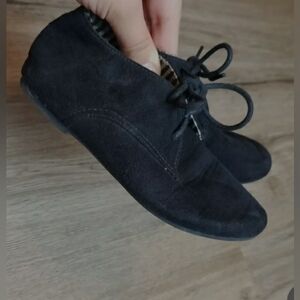 Jelly Beans Black Lace Up Booties For Little Girl Shoes Size 11